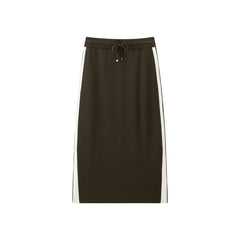 Women's Sporty Contrast Knit Skirt