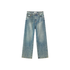 Women's Vintage Embossing Jeans