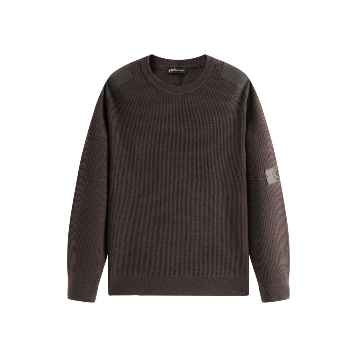 Men's Patch-Detail Pullover Sweater