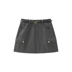 Women's Belted Cargo Skirt