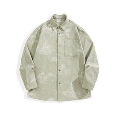 Men's Allover Jacquard Long-Sleeve Shirt