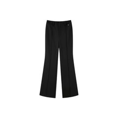 Women's High Waist Flared Pants with Side Slit