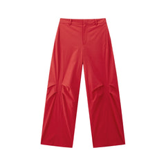 Women's Pleated Oversized Parachute Pants
