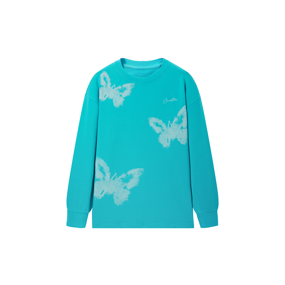 Women's Butterfly Patterned Sweatshirt