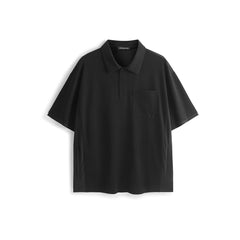 Men's Relaxed-Fit Polo Shirt with Patch Pocket