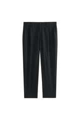 Men's Black Suit Pants in 3D Jacquard