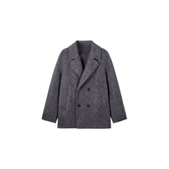 Men's Double-Breasted Wool Coat