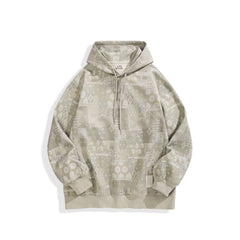 Men's Allover Jacquard Hooded Sweatshirt