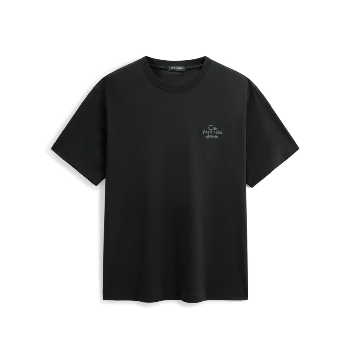 Men's Heavyweight Printed Embroidered T-Shirt
