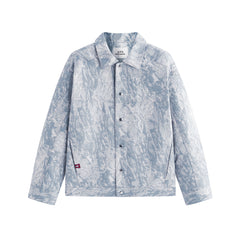 Men's Jacquard Denim Padded Jacket