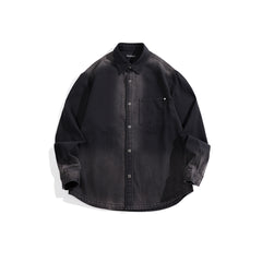 Men's Washed Gradient Denim Shirt