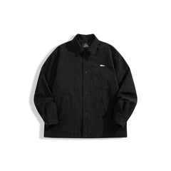 Men's Textured Fabric Shirt Jacket