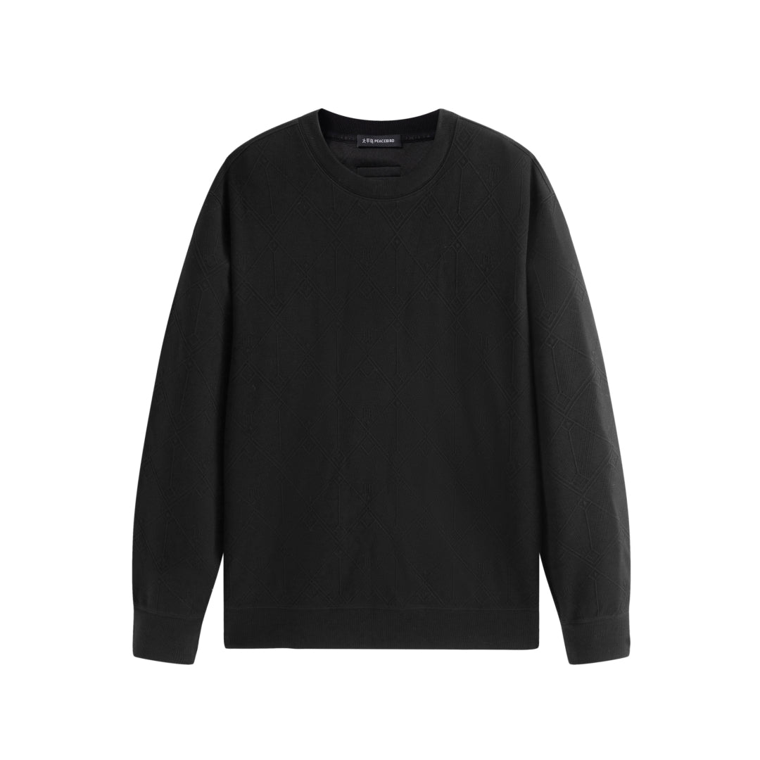 Men's 3D Jacquard Textured Sweater