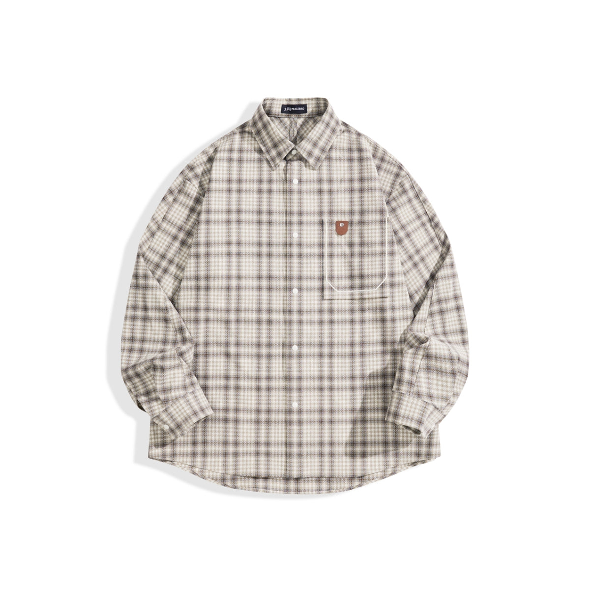 Men's Relaxed Plaid Long-Sleeve Shirt
