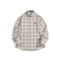 Men's Relaxed Plaid Long-Sleeve Shirt
