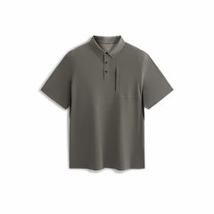 Men's Cooling Polo Shirt with Letter Print