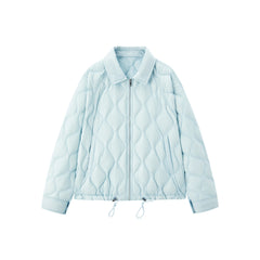 Women's Lightweight Puffer Jacket with Drawstring Hem
