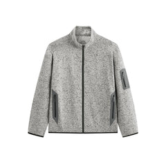 Men's Fleece-Lined Stand-Collar Jacket