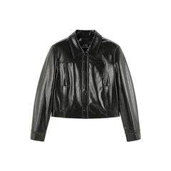 Women's PU Textured Jacket