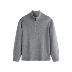 Men's Relaxed Half-Placket Knit Sweater