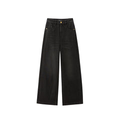 Women's Loose-Fit Fleece-Lined Wide-Leg Jeans