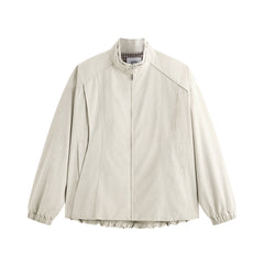 Men's Stand-Collar Jacket with Elastic Hem