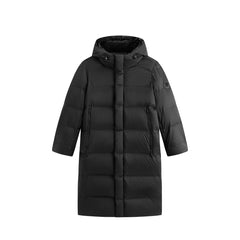 Men's Long Thermal Hooded Goose Down Coat