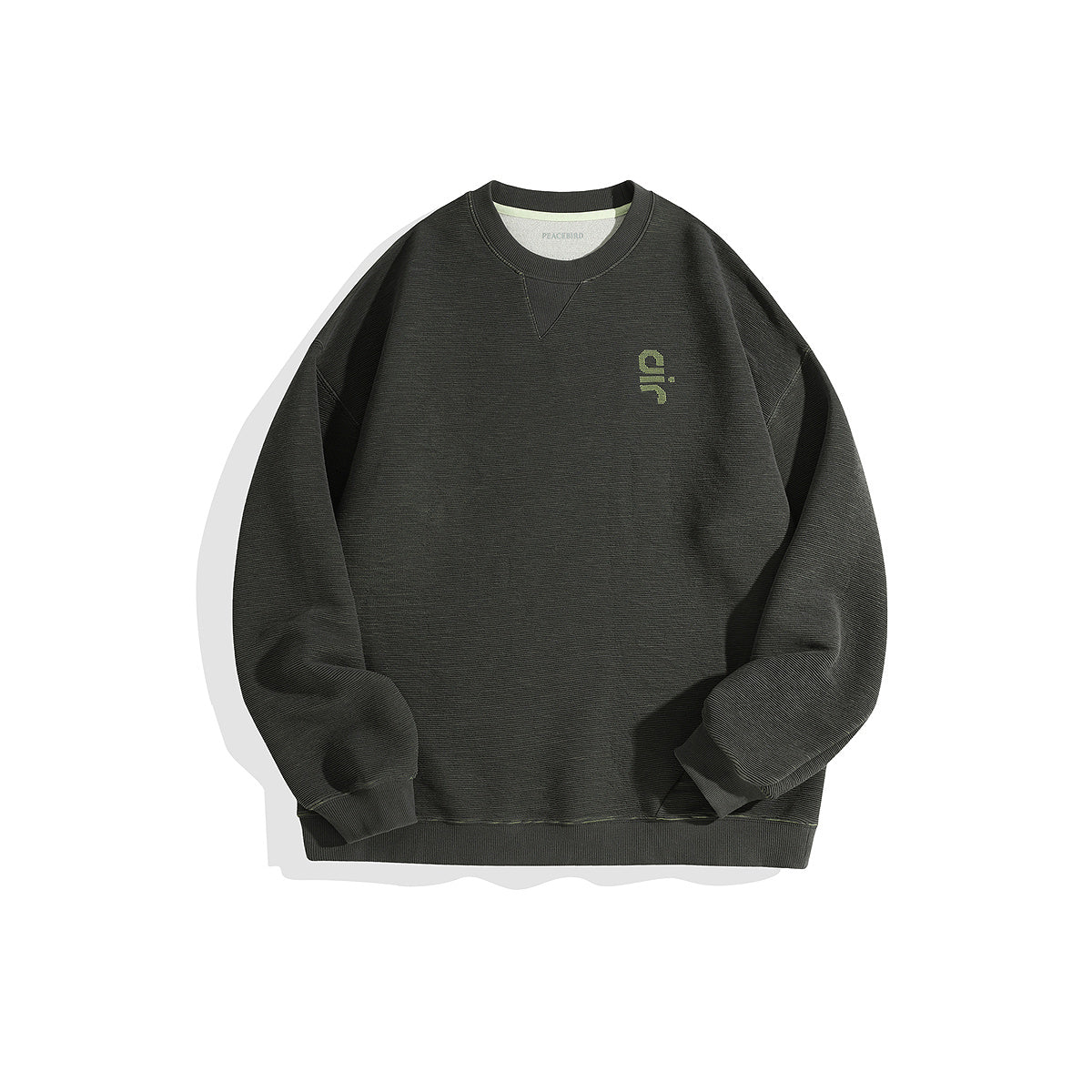 Men's Textured Embroidered Sweatshirt
