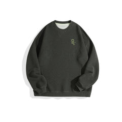 Men's Textured Embroidered Sweatshirt
