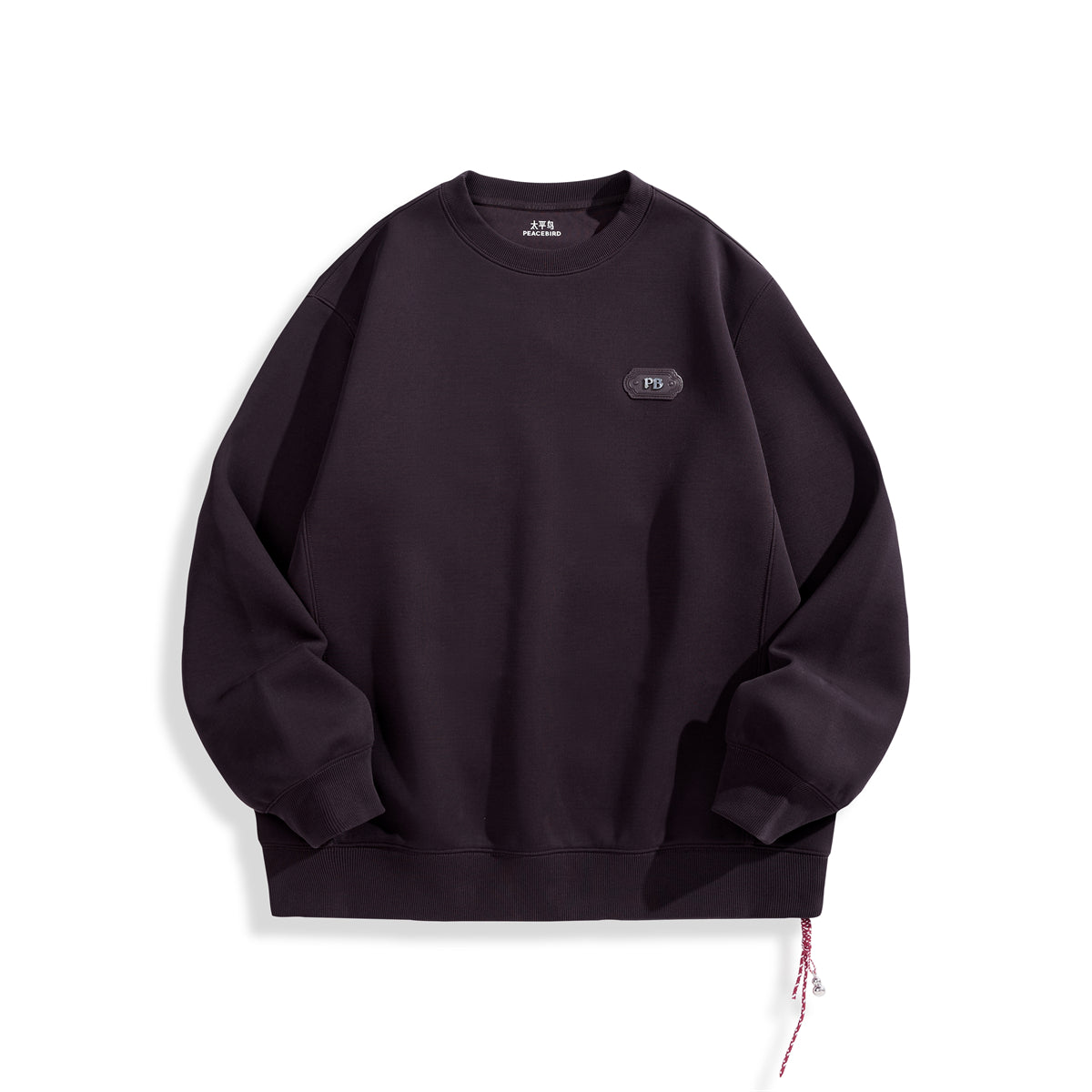 Men's Embossed Embroidery Pullover Sweatshirt