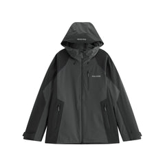 Men's Outdoor Contrast Hooded Jacket