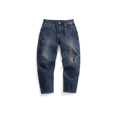 Men's Washed Blue Jeans