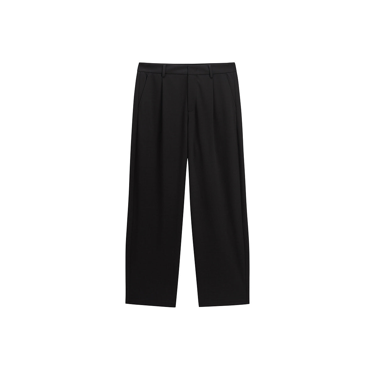 Men's Solid Straight Trousers