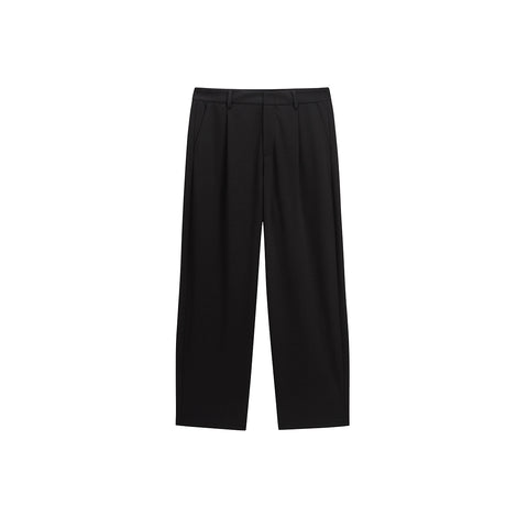 *US Final Sale* Men's Solid Straight Trousers