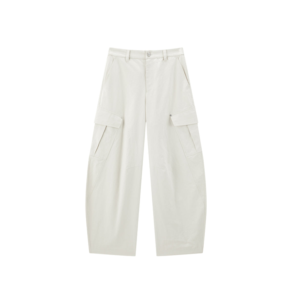Women's High-Waisted Barrel-Leg Utility Pants