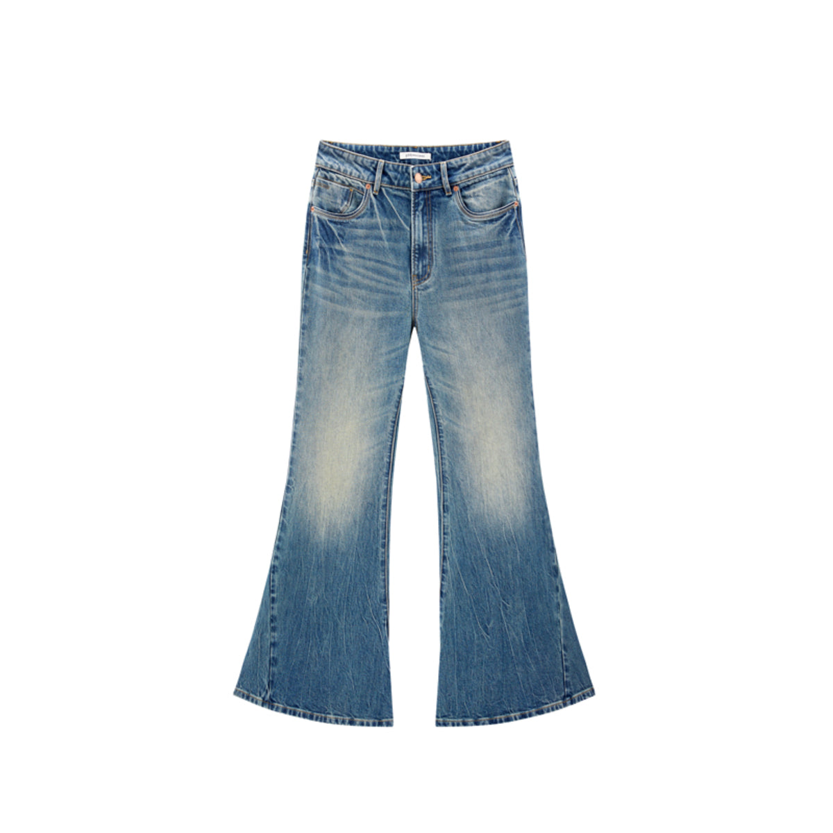 Women's Vintage High-Waisted Flared Jeans