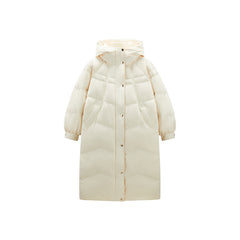 Women's Puff Sleeve Long Down Coat