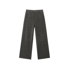 Women's High-Waist Chenille Wide-Leg Pants