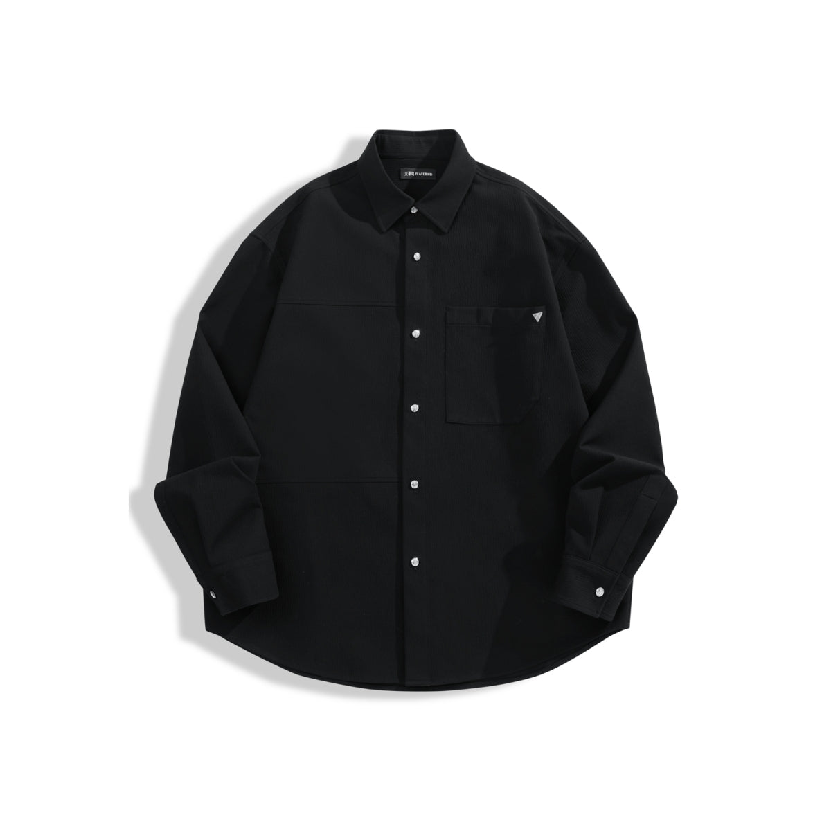 Men's Crinkled Texture Structured Shirt