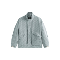 Men's Houndstooth Jacquard Denim Jacket