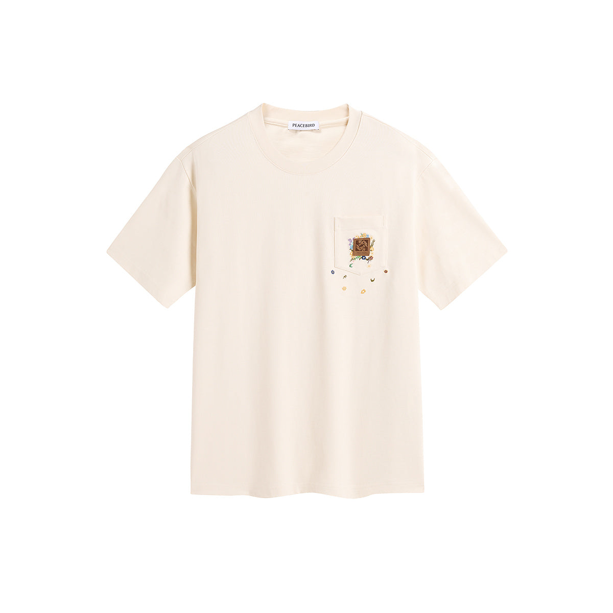 Men's Chest Pocket T-Shirt with Embroidery