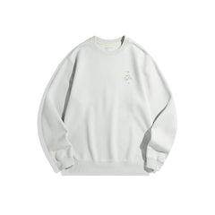 Men's White Embroidered Sweatshirt