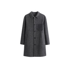 Men's  Split Pocket Wool Coat