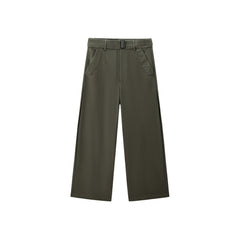 Women's Wide-Leg Pants with Detachable Belt