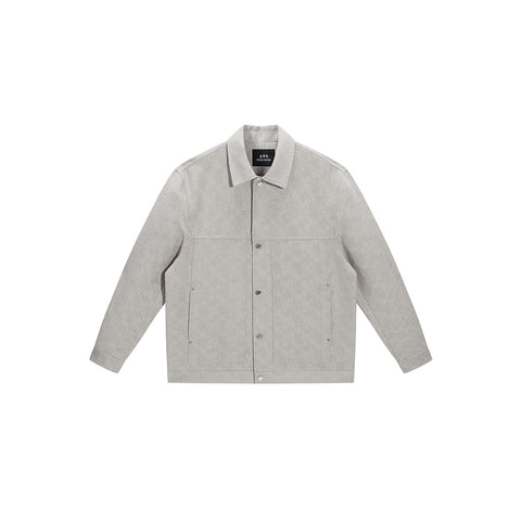 *US Final Sale* Men's Gray-Green Textured Jacquard Jacket