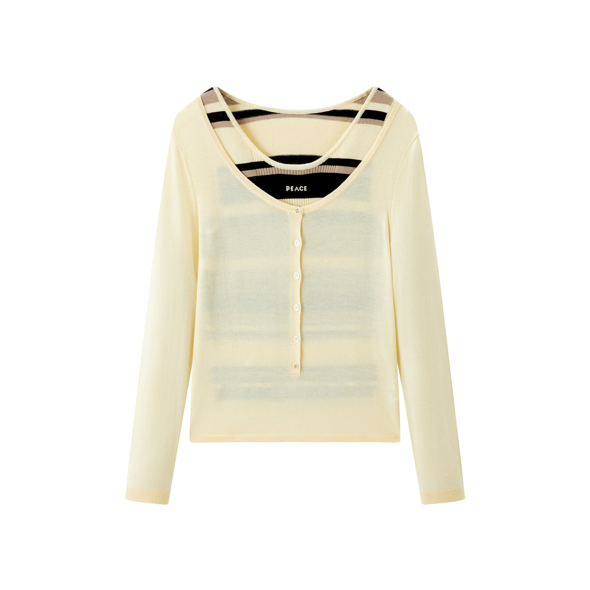 Women's Striped Tank and Knit Top Set