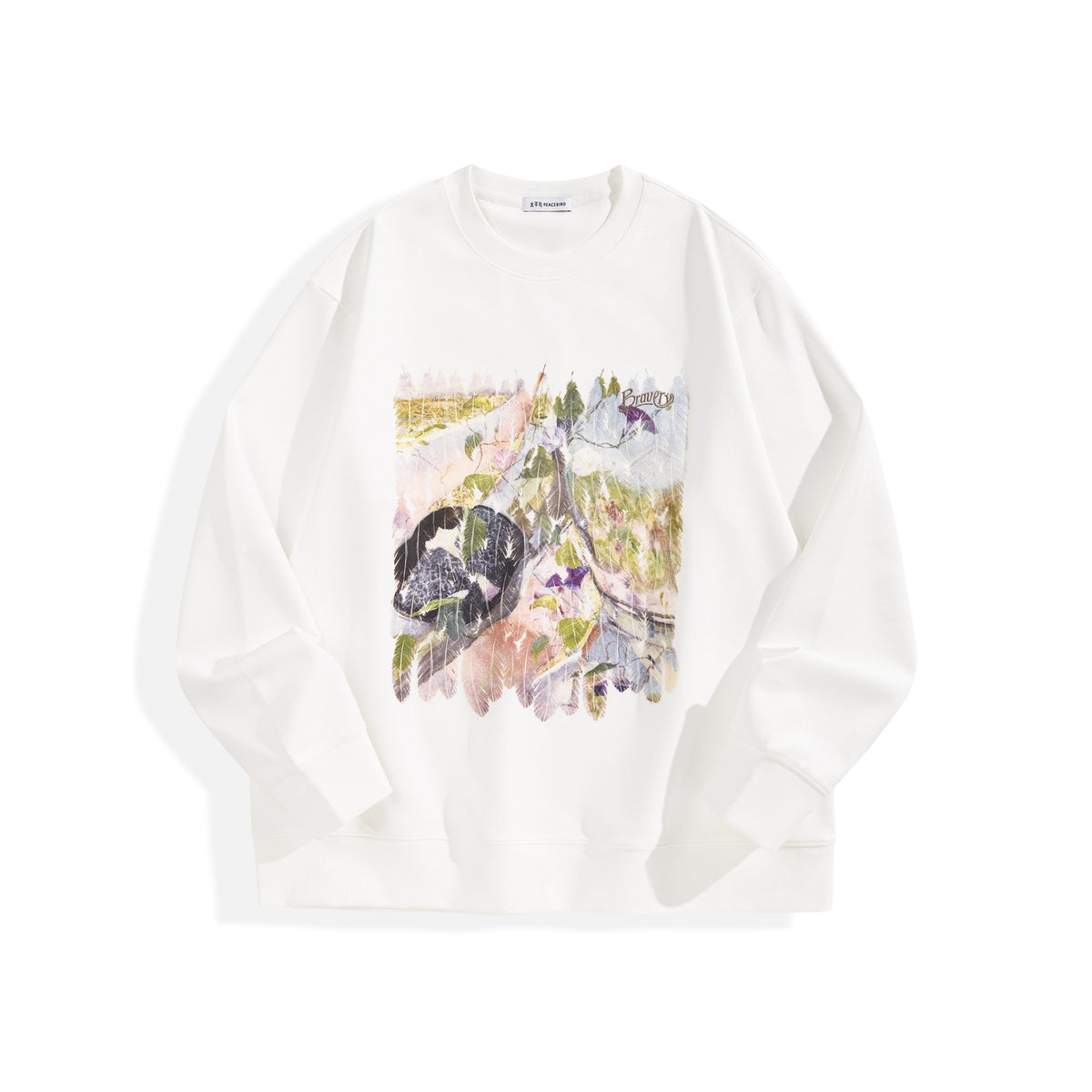 Men's Graphic Print Crewneck Sweatshirt