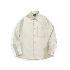 Men's High-Stretch Jacquard Faux Suede Shirt