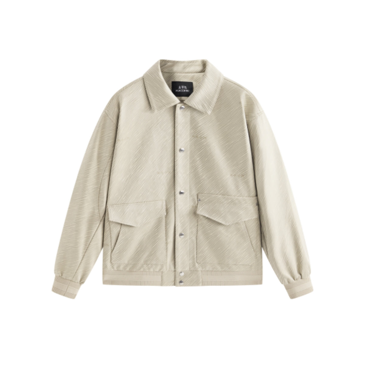 Men's Stretch Faux Suede Jacquard Jacket