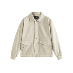 Men's Stretch Faux Suede Jacquard Jacket